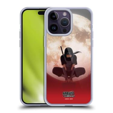 Imagem de Head Case Designs Capa de gel artística com personagem Naruto Shippuden Itachi Uchiha Moon oficialmente licenciada [proteção de grau militar] compatível com Apple iPhone 14 Pro Max e compatível com