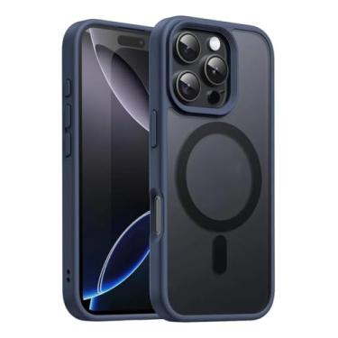 Imagem de Capinha Magnetica para iphone Anti-Impacto e Proteção Reforçada (Azul Marinho, iphone 16 pro max)