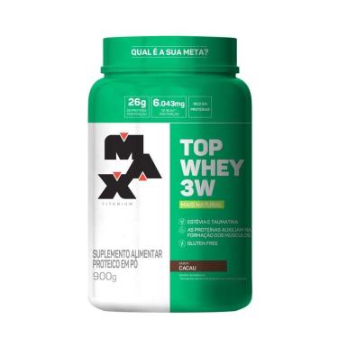 Imagem de Top Whey 3w 900g Sabor Mais Natural - Cacau