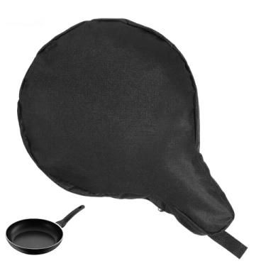 Imagem de Yuomeaz Bolsa organizadora de frigideira de ferro fundido para acampamento, pano Oxford grosso impermeável, bolsa organizadora de frigideiras de ferro fundido, bolsa portátil para acampamento, cozinha