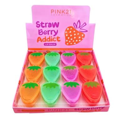 Imagem de PINK21 LIP BALM MORANGO CS4895 24UN DISPLAY