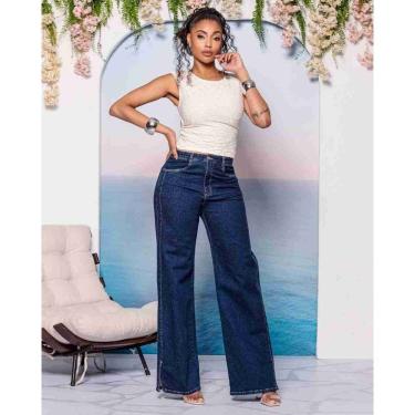 Imagem de Calça Jeans Feminina Wide Leg - 31795