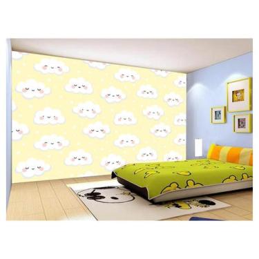 Imagem de Papel De Parede 3D Infantil Nuvens Babê Baby 3,5M Azs316 - Você Decora