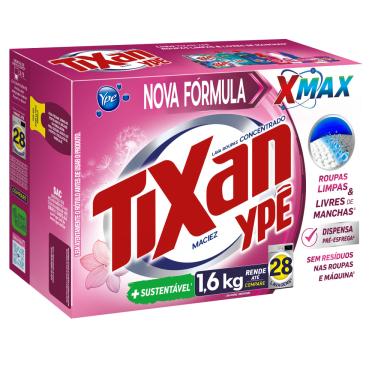 Imagem de Lava-Roupas Pó Concentrado Maciez Tixan Ypê 1,6kg