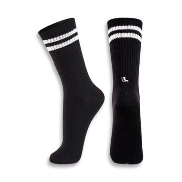 Imagem de Meia Cano Longo Lupo 03292-009 Masculina Sport Listras Algodão T. 37/4