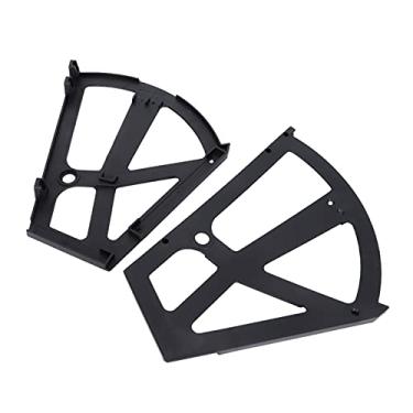 Imagem de YOUTHINK Acessório de Dobradiças de Armário de Sapato Vazado de Plástico Doméstico, Fácil de Instalar e Design Elegante, Ideal para Sapateira No Quarto ou na Entrada (Preto)