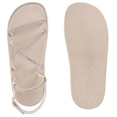 Imagem de Sandalia Papete com Tiras Brilho Strass 500019-Feminino