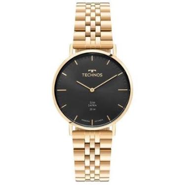 Imagem de Relógio Technos Masculino Slim Dourado - 2025LUI/1P-Masculino