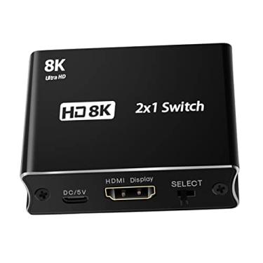 Imagem de DAGIJIRD Conversor de tela adaptador de saída HDMI 8K 4K 1080P 2 em 1 portátil de alta velocidade para Xbox para PS5