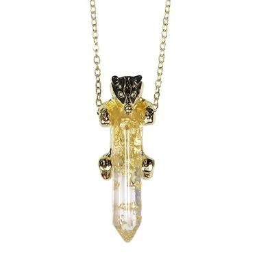 Imagem de Harry Potter Colar com pingente de pedra preciosa animal da casa - Sonserina, Grifinória, Lufa-Lufa e Corvinal disponíveis, One Size, Resina, Sem Pedra Preciosa