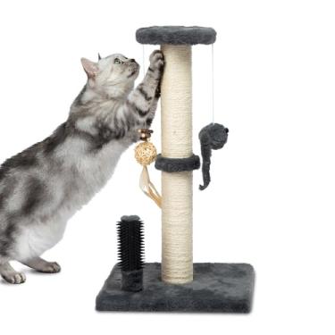 Imagem de Best Pet Supplies Catify arranhador de gatos, arranhadores interativos divertidos, postes, bastões, seguro para garras, protetor de móveis, suporte para brincadeiras internas, comportamentos naturais