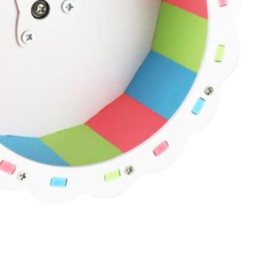 Imagem de Generic Roda de Hamster Em Forma de Girassol Conjunto de Parafuso de PVC Silencioso Roda de Corrida para Animais de Estimação para Brinquedo de Hamster, de Exercício Silenciosa Lavável Colorida, (#7)