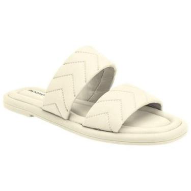 Imagem de Sandália Rasteira Feminina Manoela Off White Piccadilly 532005-3-Feminino