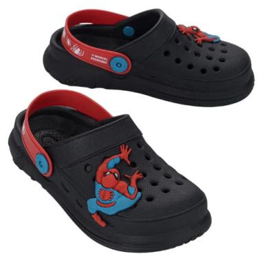 Imagem de Babuche Infantil Grendene Kids Homem Aranha, Antiderrapante Macia (Preto, BR, Criança de 9 a 12 anos, Numérico, 34)