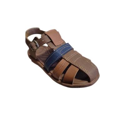 Imagem de Sandália Menino Klin Papete Casual Tic Tac Marrom 171265-Masculino