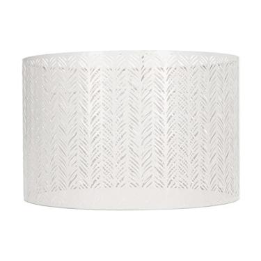 Imagem de Hyuduo Abajur de Ferro Moderno e Elegante, Design Oco Em Formato de Folha de Abeto, Compatível Com Lâmpada E27 ou E14, para Lustres, Luminária de Chão e Abajur (#11)