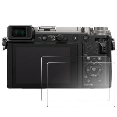 Imagem de pssped 2 peças protetoras de tela compatíveis com câmera Panasonic Lumix GX9 GX7 Mark II, película de vidro temperado de dureza 9H de 0,25 mm, presente para entusiastas de câmera, impressão