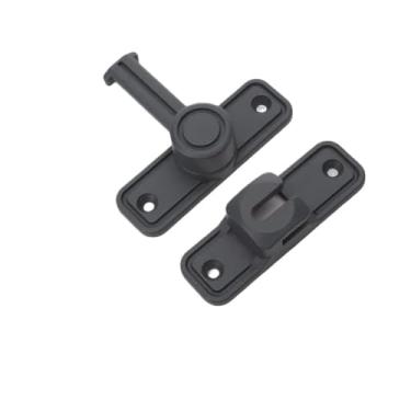 Imagem de Fechaduras de metal para porta de janela, fechaduras de corrente, kits de trava de janela de metal, fácil instalação, ferragens domésticas para janelas, portas, geladeiras, armários, cercas, portas