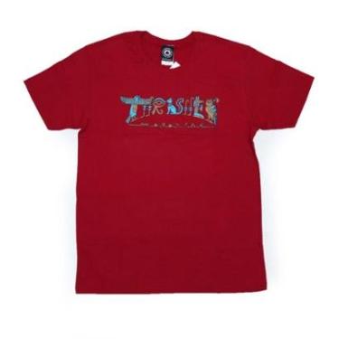 Imagem de Camiseta Thrasher Magazine Hieroglyphics - Vermelho Bordô-Masculino