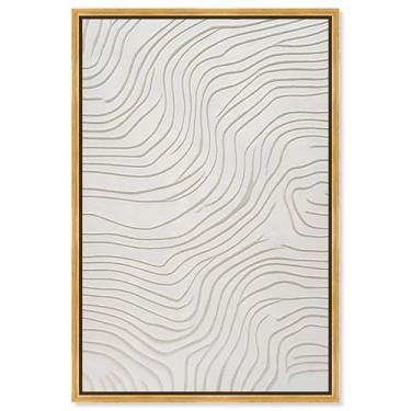 Imagem de Impressão em tela Contour Lines Modern Wall Decor by Art Remedy, moldura dourada, 25 x 38 cm