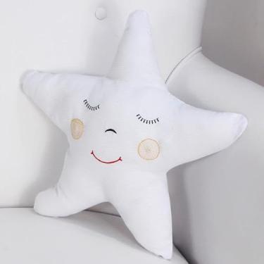 Imagem de Almofada Decorativa Estrela Branca Piquet 100% Algodão