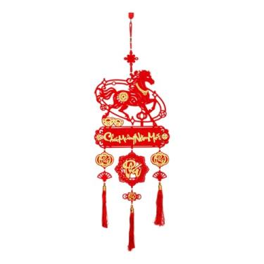 Imagem de Decorações de cavalo de ano novo chinês | Ornamento decorativo de feltro vietnamita com corte de - Decorações de ano novo chinês | para loja de carros, escola, cafés, livrarias, sala de estar