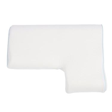 Imagem de Naroote Travesseiro de Dormir Lateral de Espuma de Memória Macia Com Furo de Braço para Amantes de Casal, Branco, 49,38 Onças, Aplicável para Casais (Esquerda)