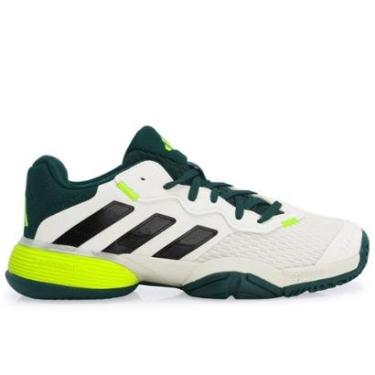 Imagem de Tênis Adidas Barricade Junior - All Court - Branco Preto e Verde-Unissex