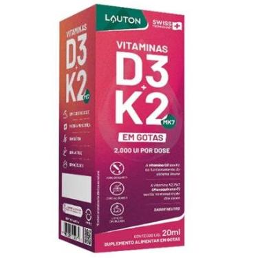 Imagem de Vitamina D3 K2 - 20ml Sabor Neutro - Lauton Nutrition-Masculino