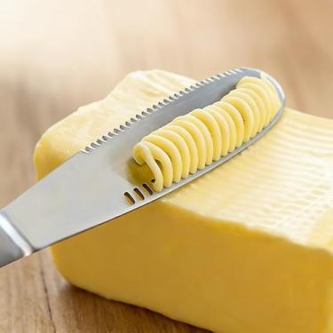 Imagem de Faca de manteiga de aço inoxidável Western Food Pão Jam Faca de queijo (aço)