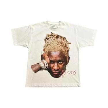 Imagem de Camiseta Unissex Oversized Y2K Vintage Harajuku Retro Goth Hip-hop De 