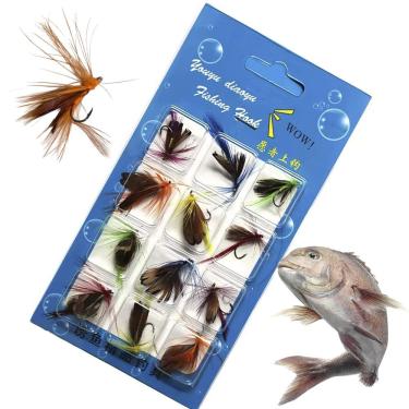 Imagem de Isca Pesca Peixe Mosca Artificial Pescaria Fishing Tilapia Tucunare Lambari Robalo Mar Açude Rio Lagoa