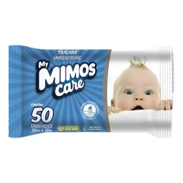 Imagem de 4pctes Toalha Lenço Umedecido Mimos Care 200 Toalhinha Azul - My Mimos