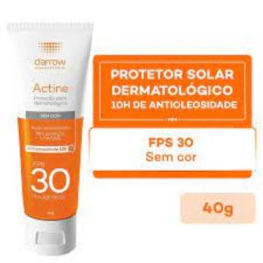 Imagem de Protetor Facial Actine Sem Cor FPS 30 com 40g - darrow
