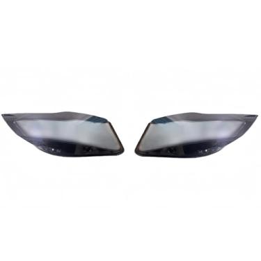 Imagem de Tampa do farol compatível com Audi R8 2008-2014 dianteiro Plástico transparente Lente do farol Abajur Shell Substitua a tampa do farol dianteiro de vidro primário(2PCS Left and Right)