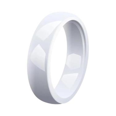 Imagem de Anel De Cerâmica De 6mm De Largura Para Homens E Mulheres, Aliança Hip