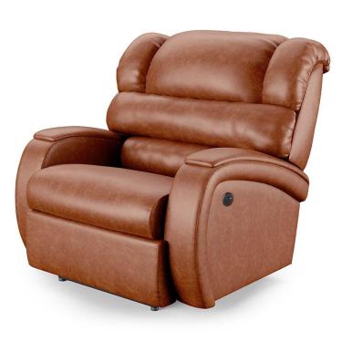 Imagem de Poltrona Do Papai Reclinável Napoli Power Touch Usb Pu Caramelo Brilho Fh1