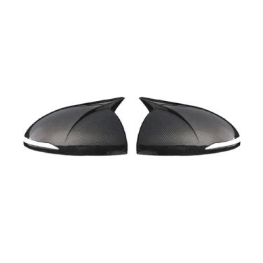 Imagem de Fibra de carbono carro espelho retrovisor capa porta lateral escudo decoração guarnição Compatível com hyundai sonata dn8 2020 2021(Carbon fiber pattern)