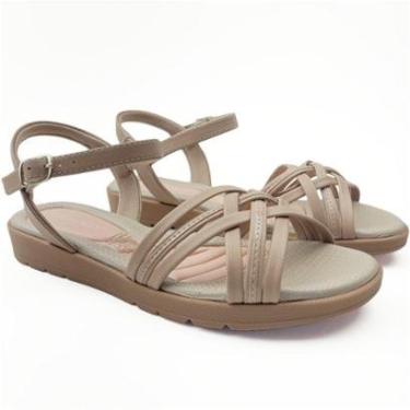 Imagem de Sandália Anabela Baixa Piccadilly Casual Linda Confortável-Feminino