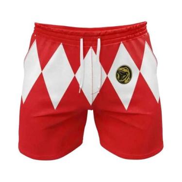 Imagem de Bermuda Casual Masculina 3D Digital Para Motocicleta, Tecido Espesso, 