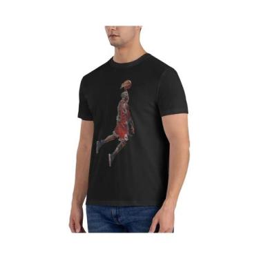 Imagem de Camiseta Masculina Y2K Harajuku Street Fashion Com Estampa Michael Jor