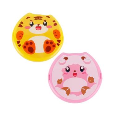 Imagem de Kit 2 Lancheira Infantil Divisória Talher Estampa Lancheira Escolar ed