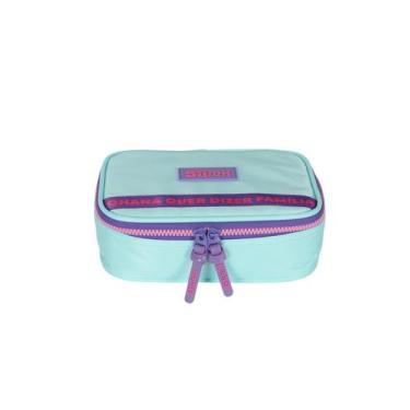 Imagem de Estojo box escolar infantil stitch et50084sc luxcel, VERDE