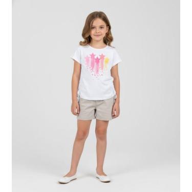 Imagem de Conjunto Infantil Blusa Com Shorts Rovi Kids Marrom, 12, Marrom