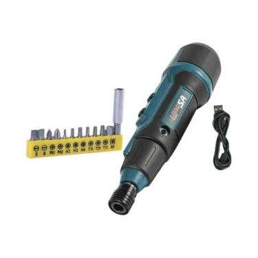 Imagem de Chave De Fenda Elétrica Sem Fio Recarregável 2Nm 3.6V 200r/min, Conjun