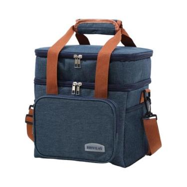 Imagem de Bolsa De Almoço Portátil De Grande Capacidade Em Oxford Com Dupla Cama
