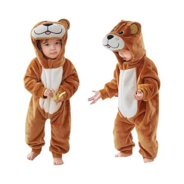 Imagem de Macacão De Inverno Para Bebê Com Capuz De Dinossauro Para Halloween, C