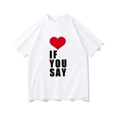 Imagem de Camiseta Unissex De Algodão Kpop Love Romance Untold Aesthetic De Alta