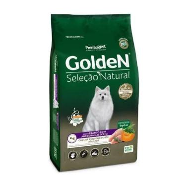 Imagem de Ração Seca Premier Pet Golden Seleção Natural Frango, Abóbora e Alecrim para Cães Adultos Raças Pequenas 3kg
