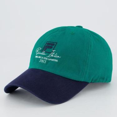 Imagem de Boné Fila 1911 Verde e Marinho, Único